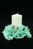 Aqua Candle Ring for Pillar Candle (Lot of 1) SALE ITEM